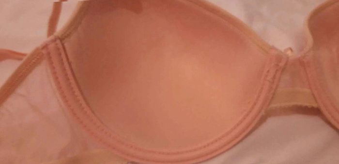Soutien gorge rose  clair  et  beige T90C - photo numéro 3