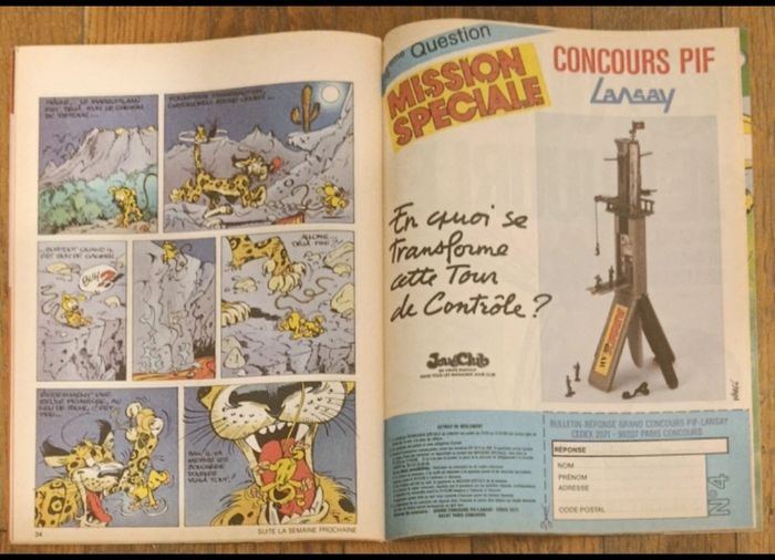 Ancien magazine Pif numéro spécial Unicef N°1077 1990 vintage - photo numéro 7