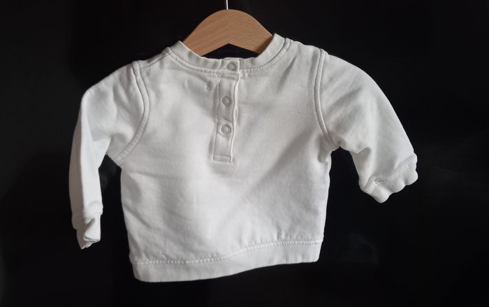 Sweat blanc Kiabi - photo numéro 3