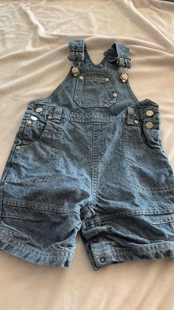 Salopette short en jean