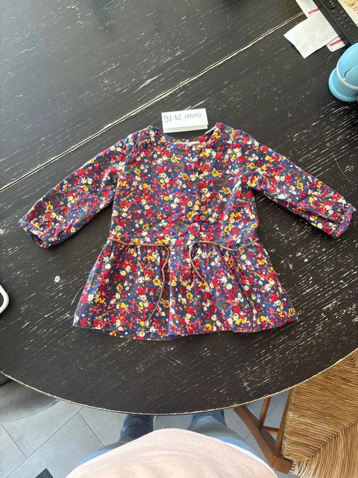 Robe manches longues Zara 9/12 mois