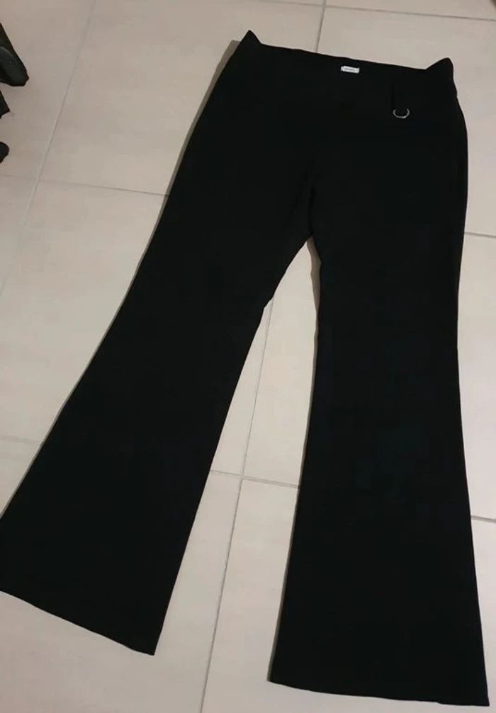 Pantalon évasé à jambes larges - taille 40 - photo numéro 5