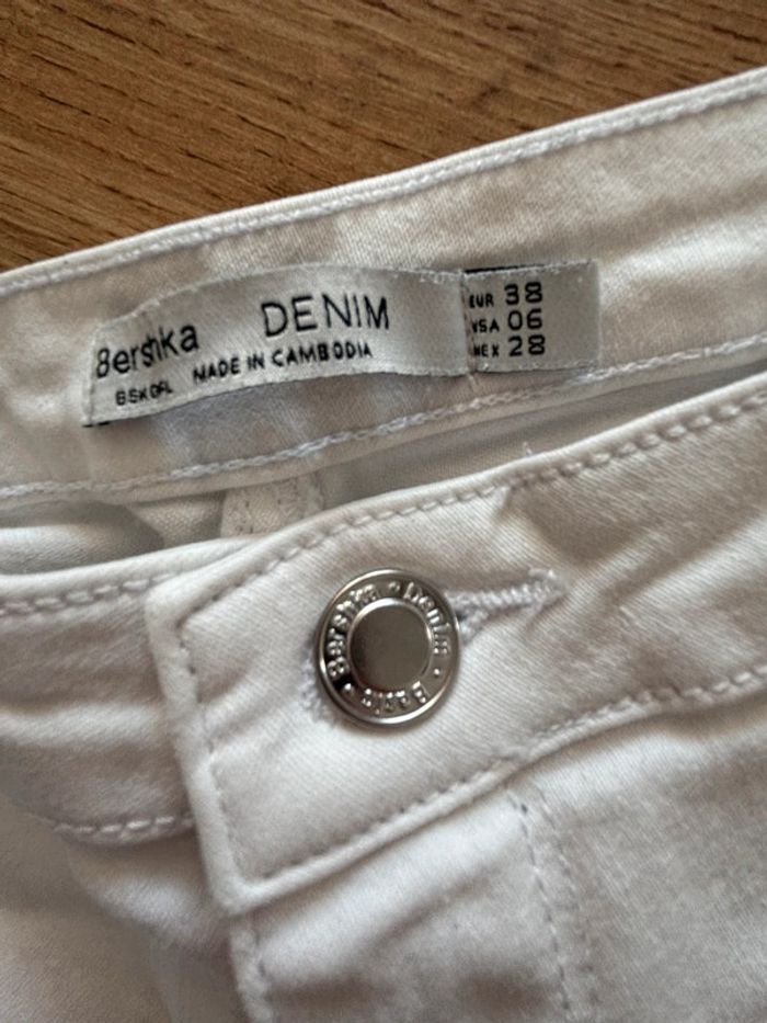 Jegging blanc femme taille 38 Bershka - photo numéro 3