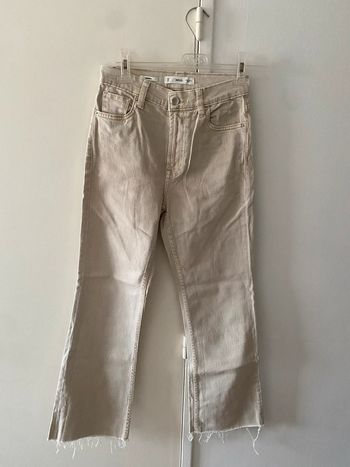 Jean flare beige Mango