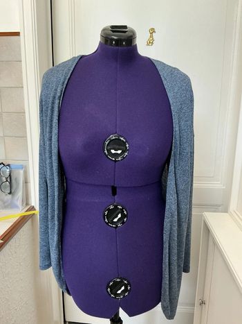 Cardigan bleu MS mode L