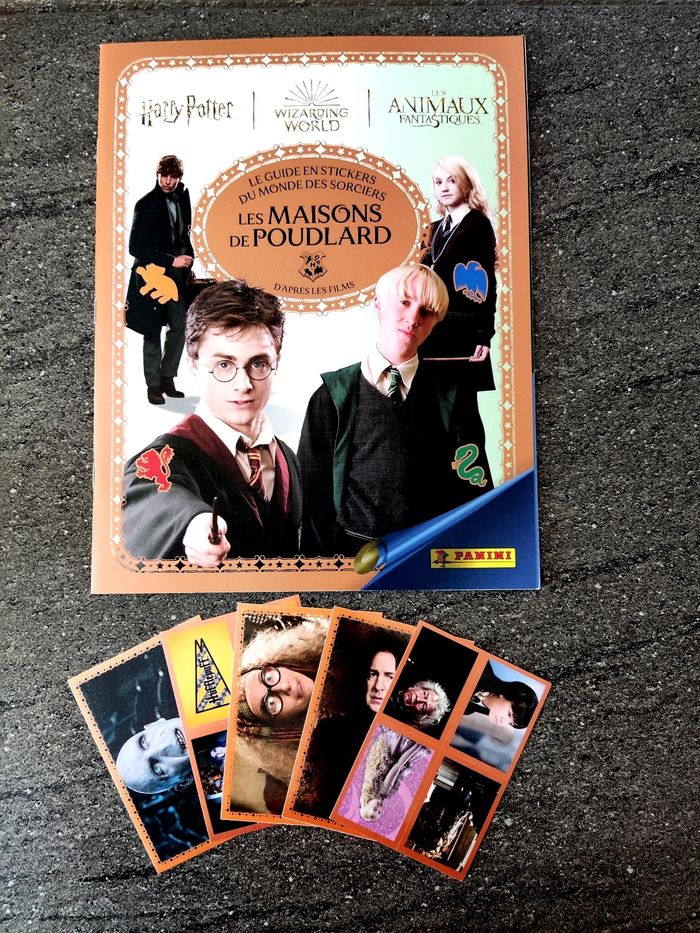 Lot de 5 cartes Stickers Harry Potter Panini