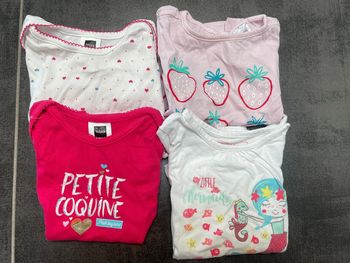 4 T shirt fille