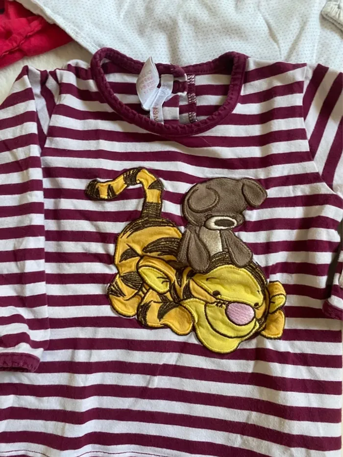 beau lot de 9 t-shirts bébé fille 6 mois – Idéal automne/hiver TBE - photo numéro 4