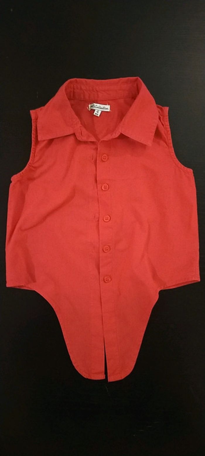 Chemisier rose 4 ans sans manche