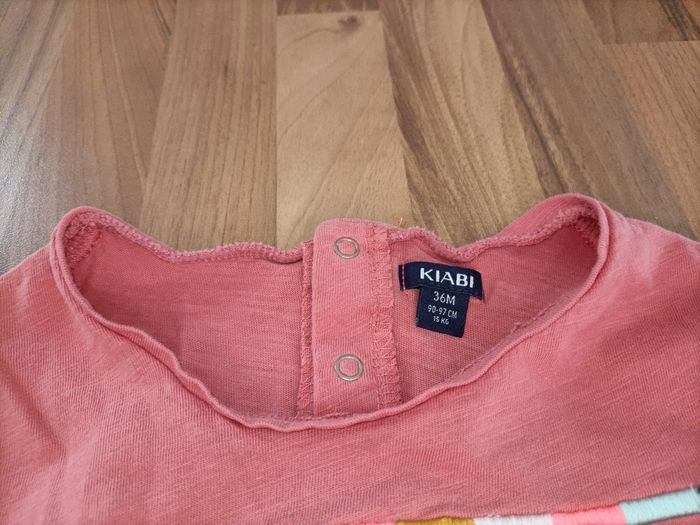 Tee-shirt manches longues ocre et motifs multicolores 3 ans Kiabi - photo numéro 6