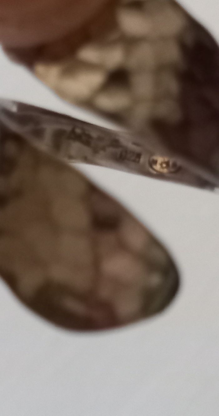 Bague croisée martelée - photo numéro 4