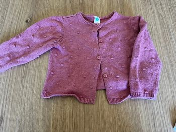 Gilet à bouton rose