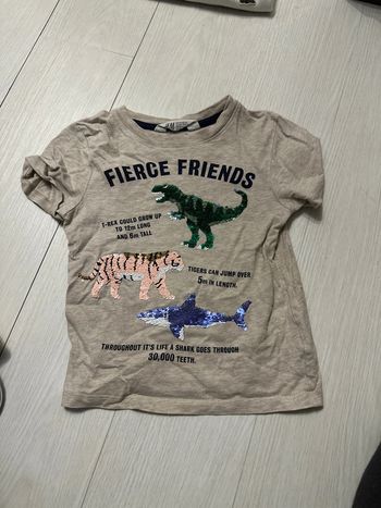 T-shirt sequins réversible H&M 3-4 ans