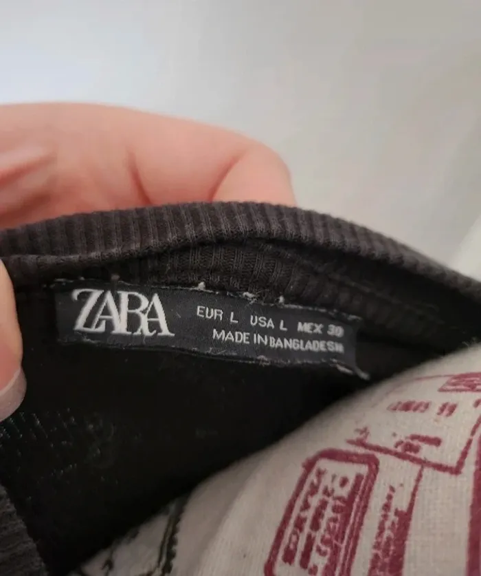 Robe moulante côtelée noire Zara - Taille L - photo numéro 4