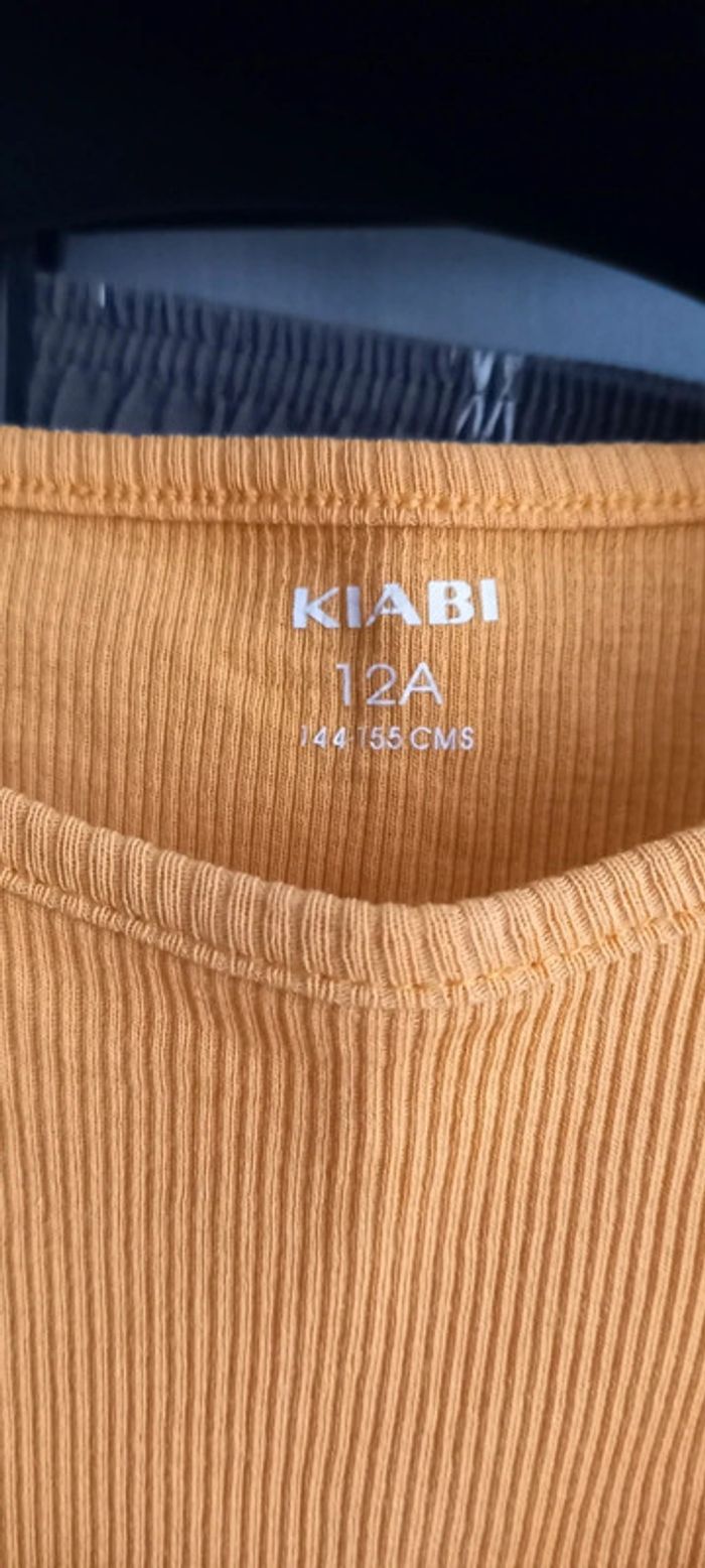 Ensemble pyjama été kiabi 12 ans jaune et gris - photo numéro 5