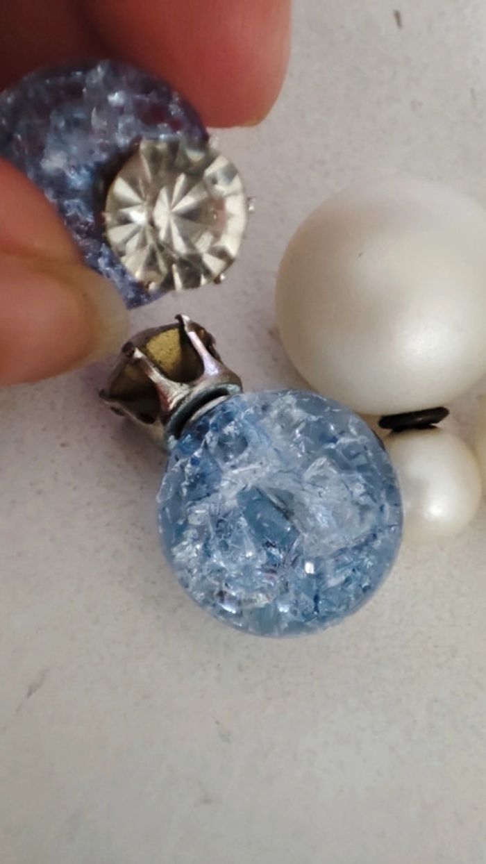 Lot de 2 paires de boucles d'oreilles - photo numéro 7