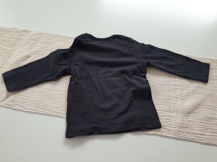 Tshirt ML bleu foncé à message - T12M - Kiabi - photo numéro 3