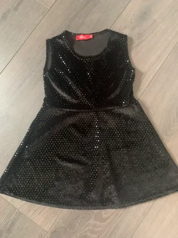 Robe noire brillante 3 ans tissaia
