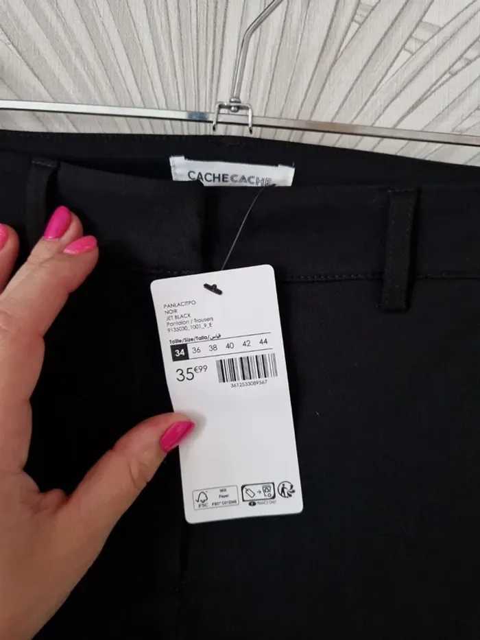 Joli pantalon pattes d'éléphants Cache Cache taille 34 - photo numéro 4