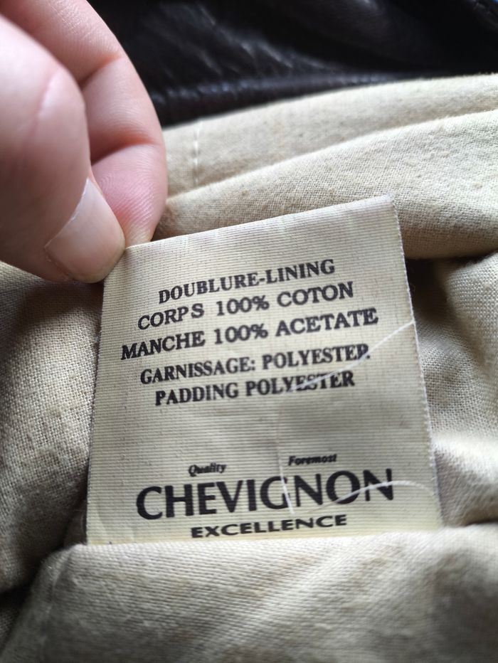 Blouson cuir marron Chevignon (L) - photo numéro 9