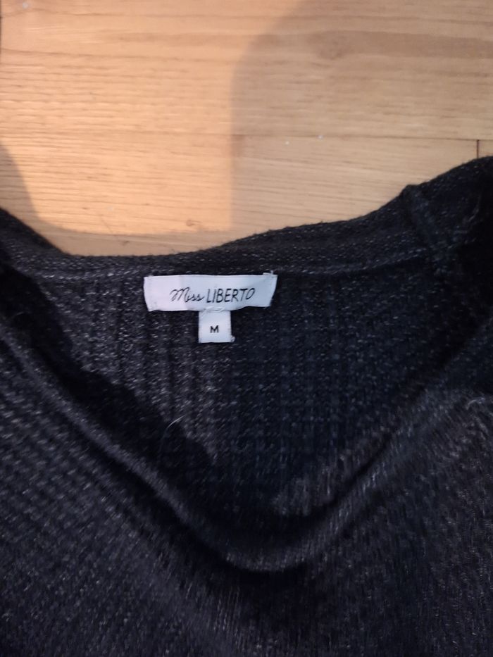 Lot 1 pull fait main un gilet long  un pull long femme taille M - photo numéro 6