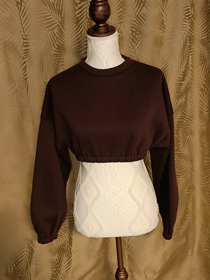 Pull court marron-Shein-Taille 36