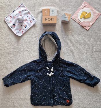 Veste coupe-vent imperméable bleu marine - 18M - Kiabi (BE)