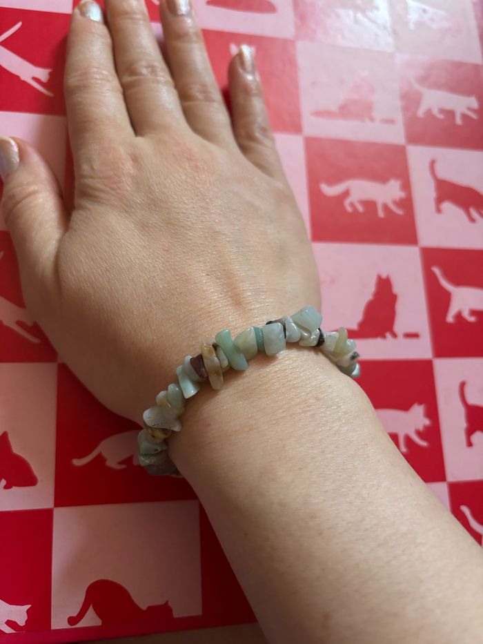 Bracelet amazonite naturelle femme - photo numéro 2