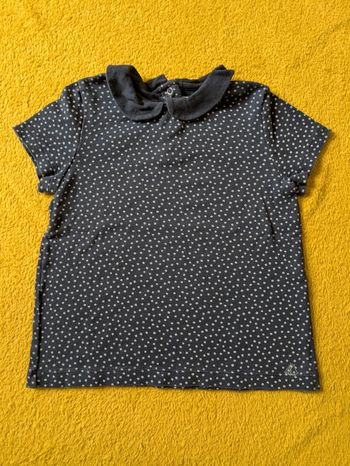 Tee-shirt col claudine taille 5 ans petit bateau