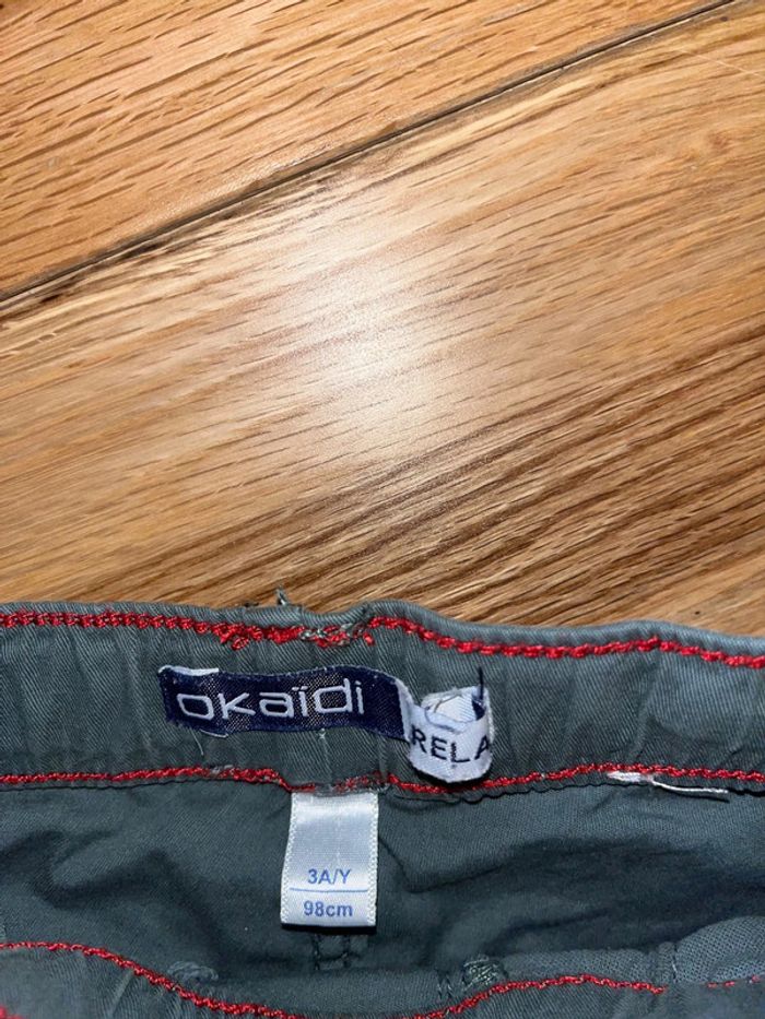 Joli short vert okaidi très bon état 3 ans - photo numéro 2