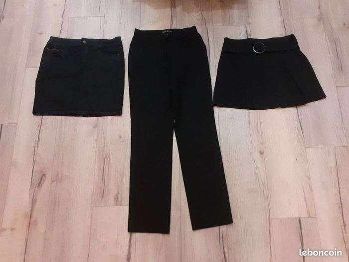 Lot 3 vestes tailleur + 2 jupes et 1 pantalon noir T36 - photo numéro 3