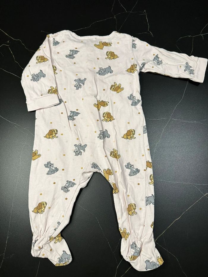 Lot de 2 pyjamas/grenouillères Disney La belle et le Clochard - photo numéro 3