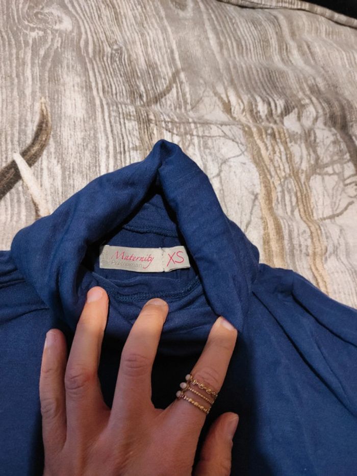 Pull fin col roulé grossesse - photo numéro 2