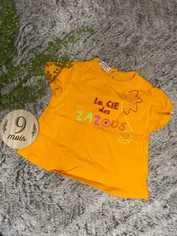 Tshirt manches courtes 9 mois fille