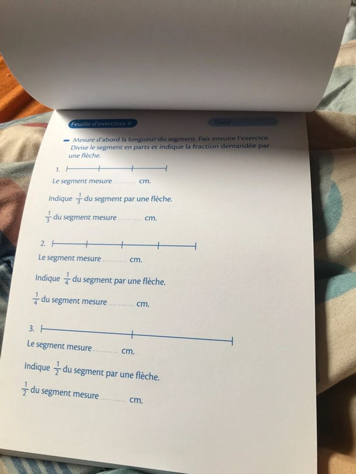 Feuilles d’exercices fractions 8-9 ans ce2 - photo numéro 4