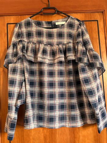 Blouse à carreaux et volants t2 See U Soon