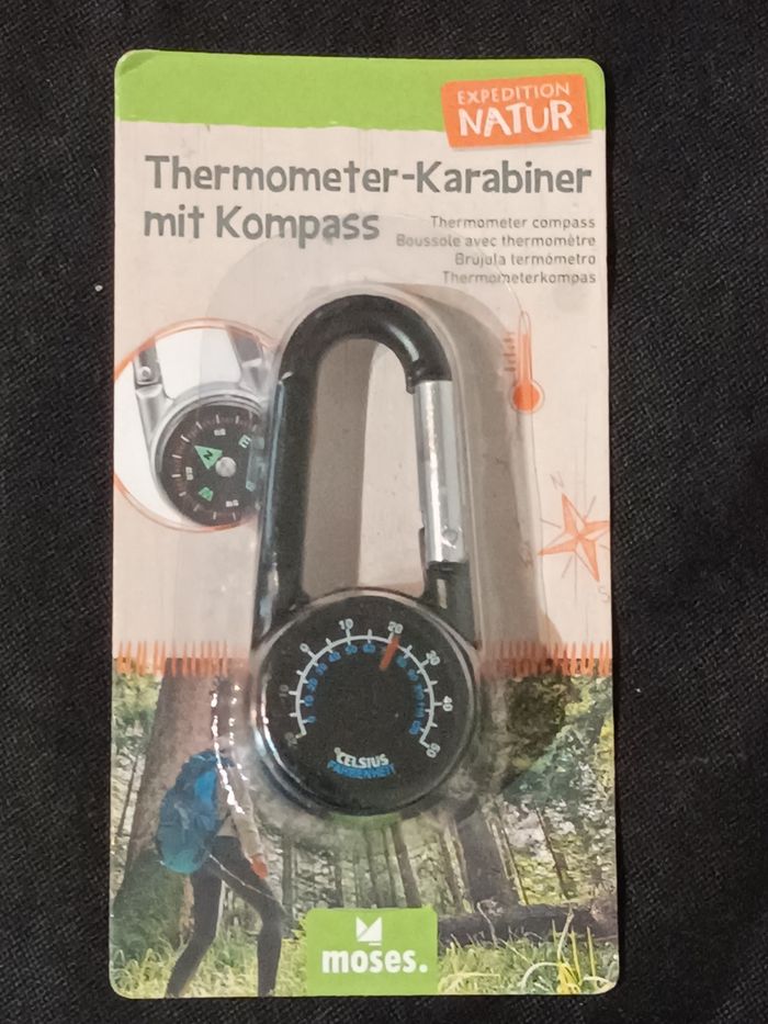 Mousqueton boussole thermomètre - photo numéro 3