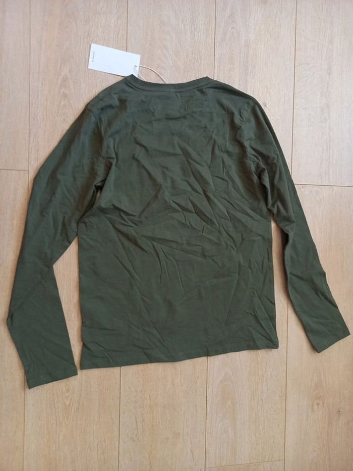 Tee shirt manches longues kaki - photo numéro 3