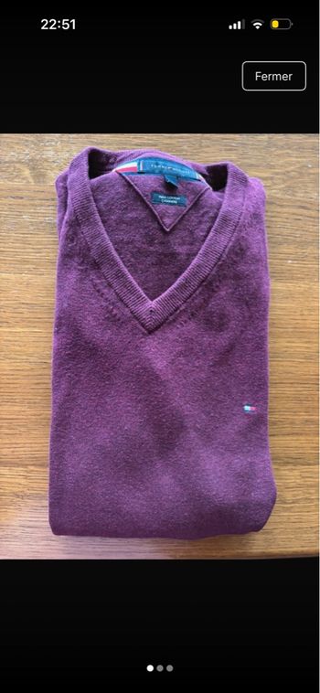 Gilet bordeau tommy XL très bon état