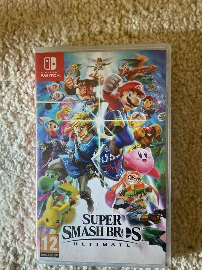 Boîtier super smash bros switch