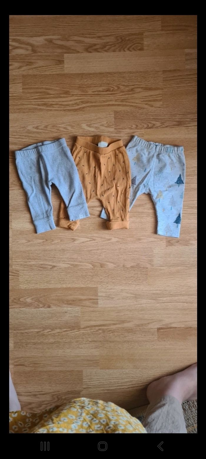 Lot de 3 leggings T.3mois