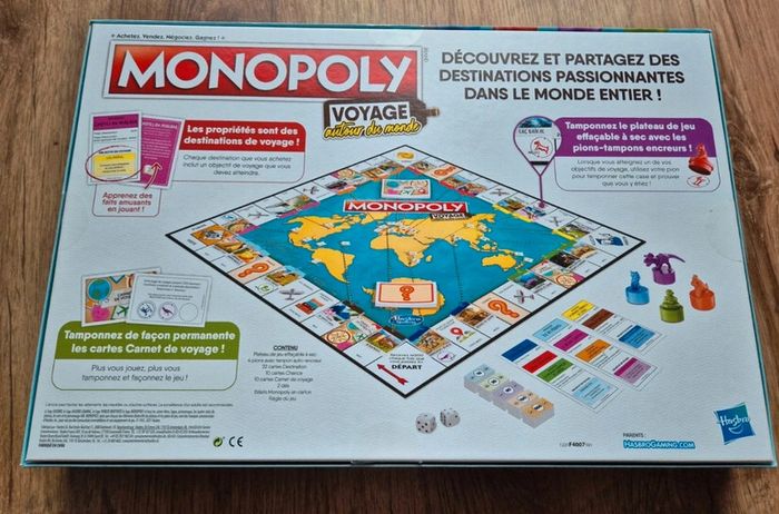 Jeux de société Monopoly voyage autour du monde - photo numéro 2