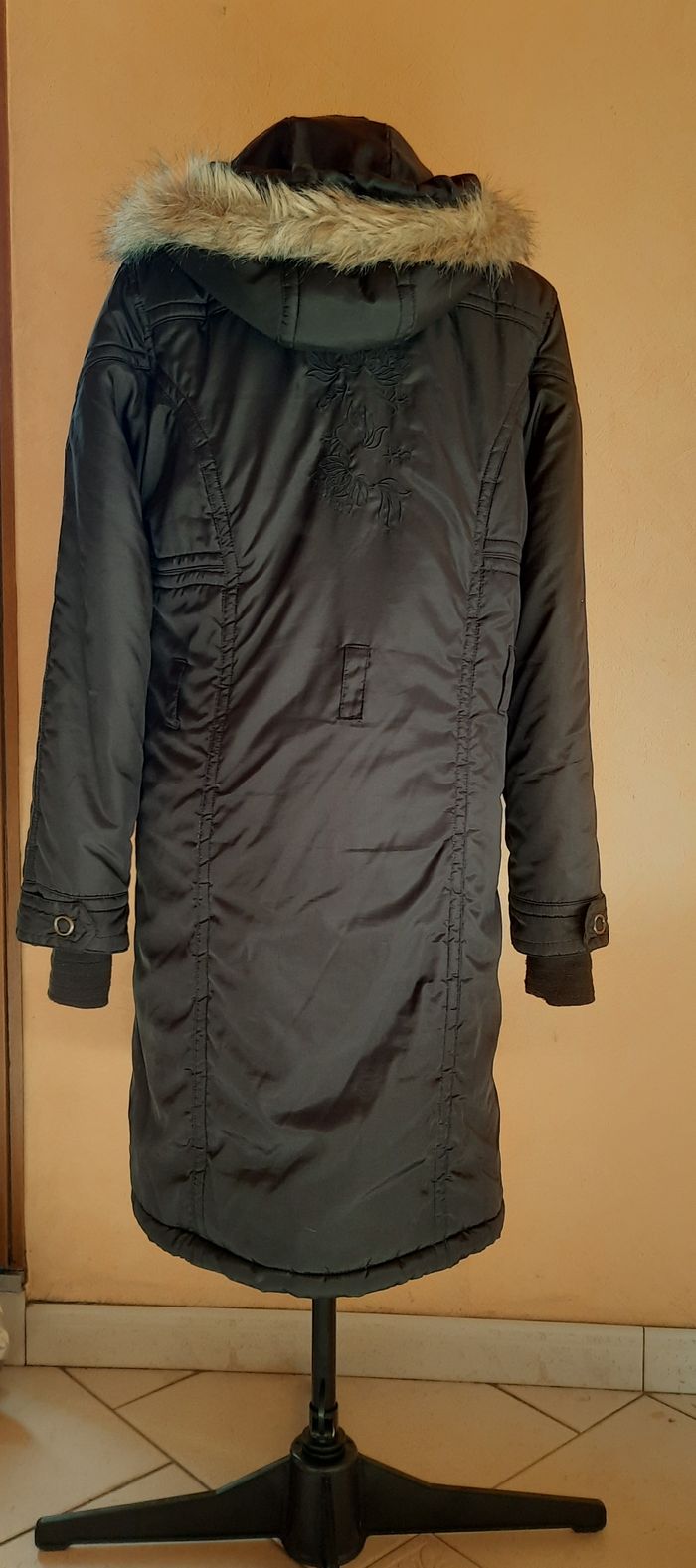 Manteau femme long noir Missy, femme, L/40 - photo numéro 3