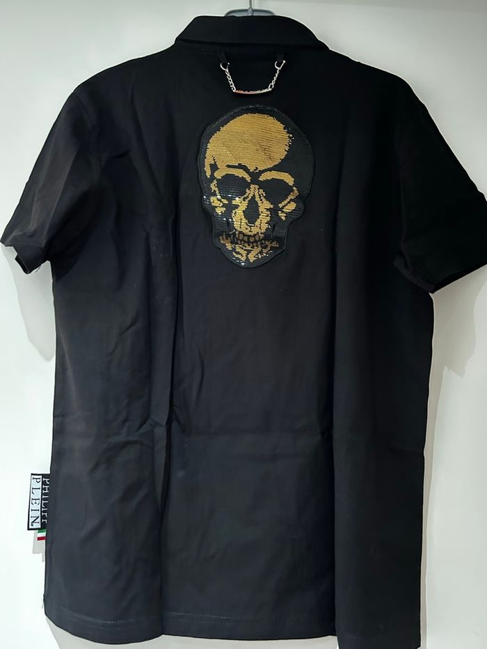 Polo homme Philipp Plein noir - photo numéro 3
