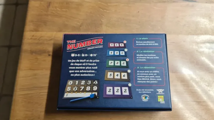 Proche du neuf jeu de société The Number des éditions Repos Production - photo numéro 3
