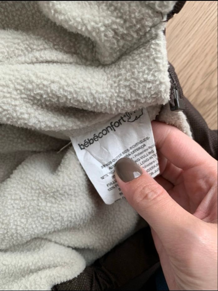 Nid d'ange/Gigoteuse Bébé Confort Hiver - Marron & Polaire - photo numéro 6