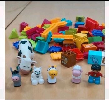 jeu de construction seek o blocks à la ferme 