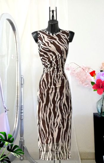 Robe de soirée léopard