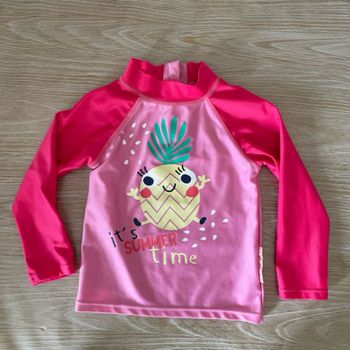 Haut de maillot a manche fille