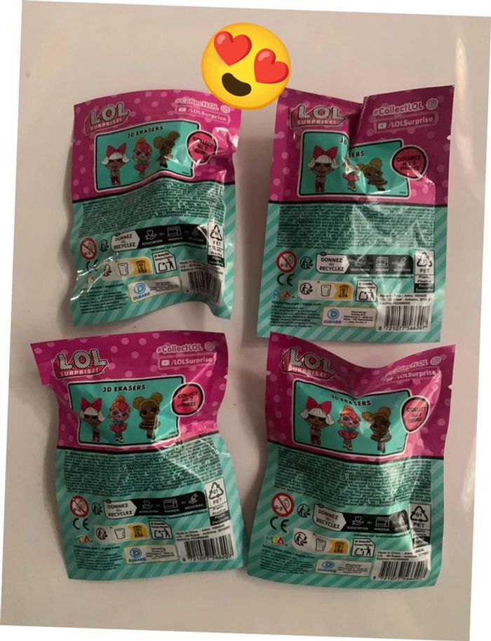 Lol Surprise Figurine - Pochette Surprise Gomme 3D - photo numéro 2